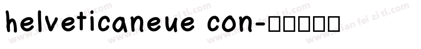 helveticaneue con字体转换